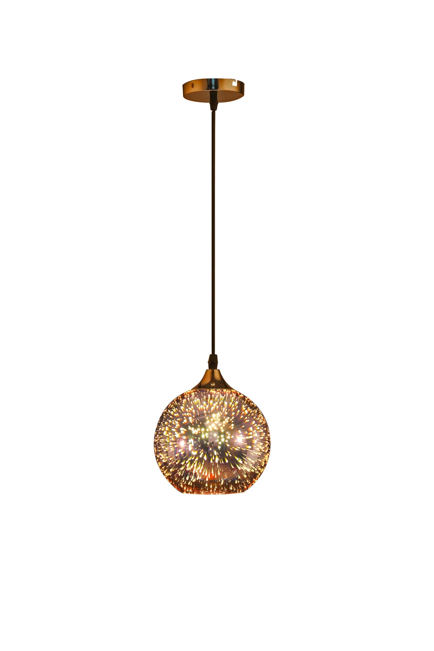 COMET - Copper 150mm Glass Pendant - Wire Suspension - V&M IMPORTS Australia
