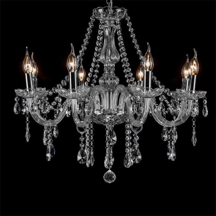 Maria Teresa Crystal Pendant Chandelier - 8 Light Chrome Crystal - V&M IMPORTS Australia