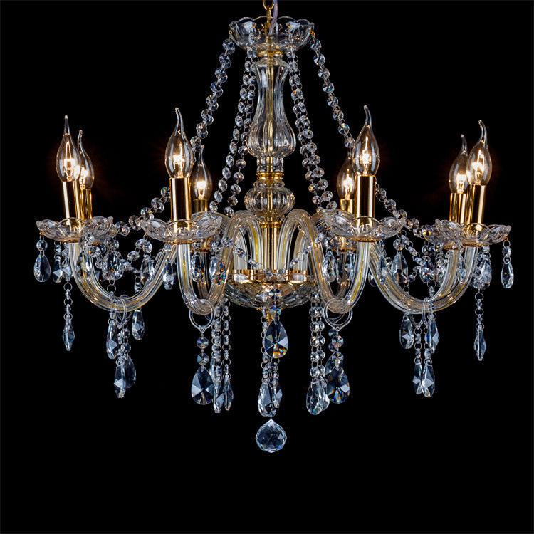 Maria Teresa Crystal Pendant Chandelier - 8 Light Gold Crystal - V&M IMPORTS Australia