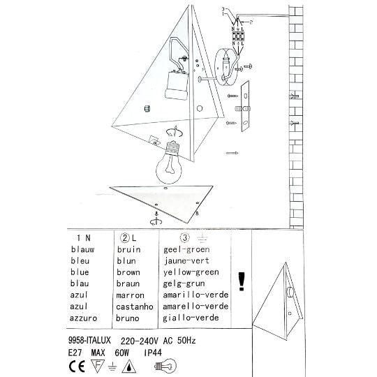 PYRAMID - Stainless Steel - Exterior Wall Light - V&M IMPORTS Australia