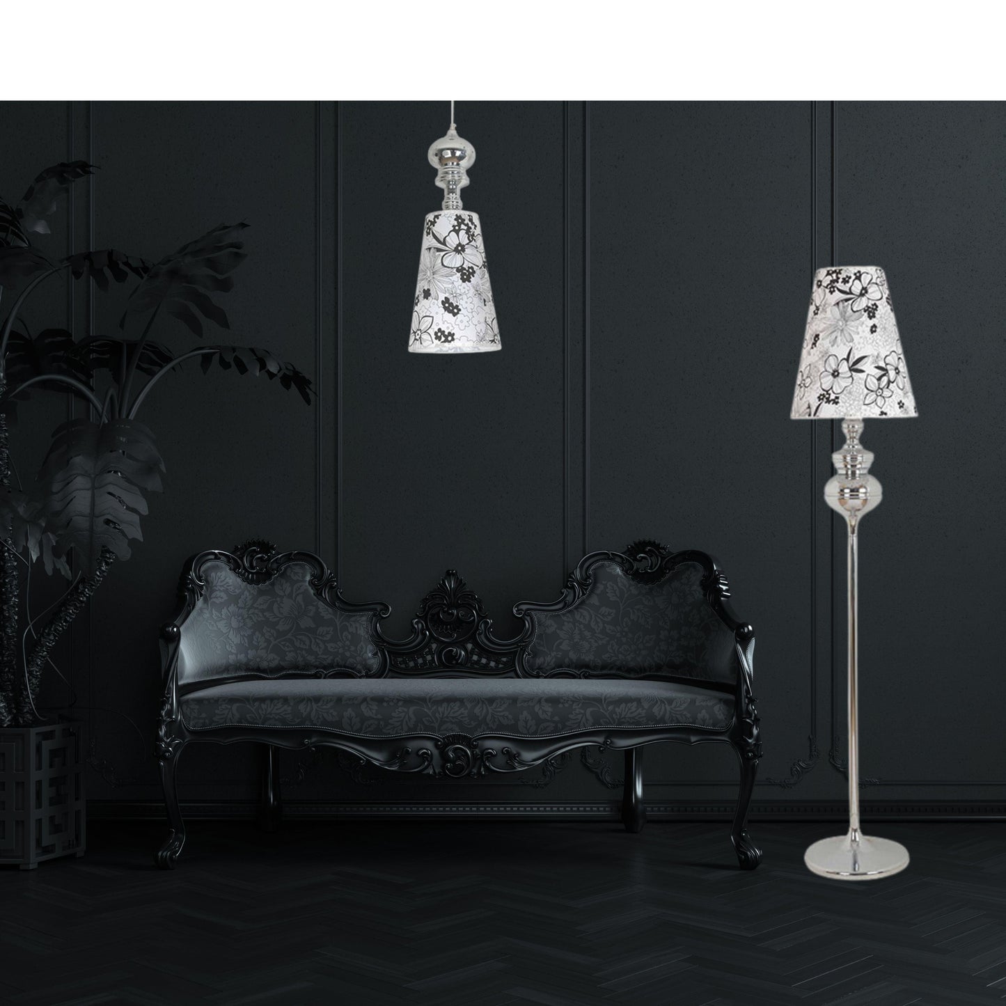 BELLA - Chrome Floor Lamp - V&M IMPORTS Australia