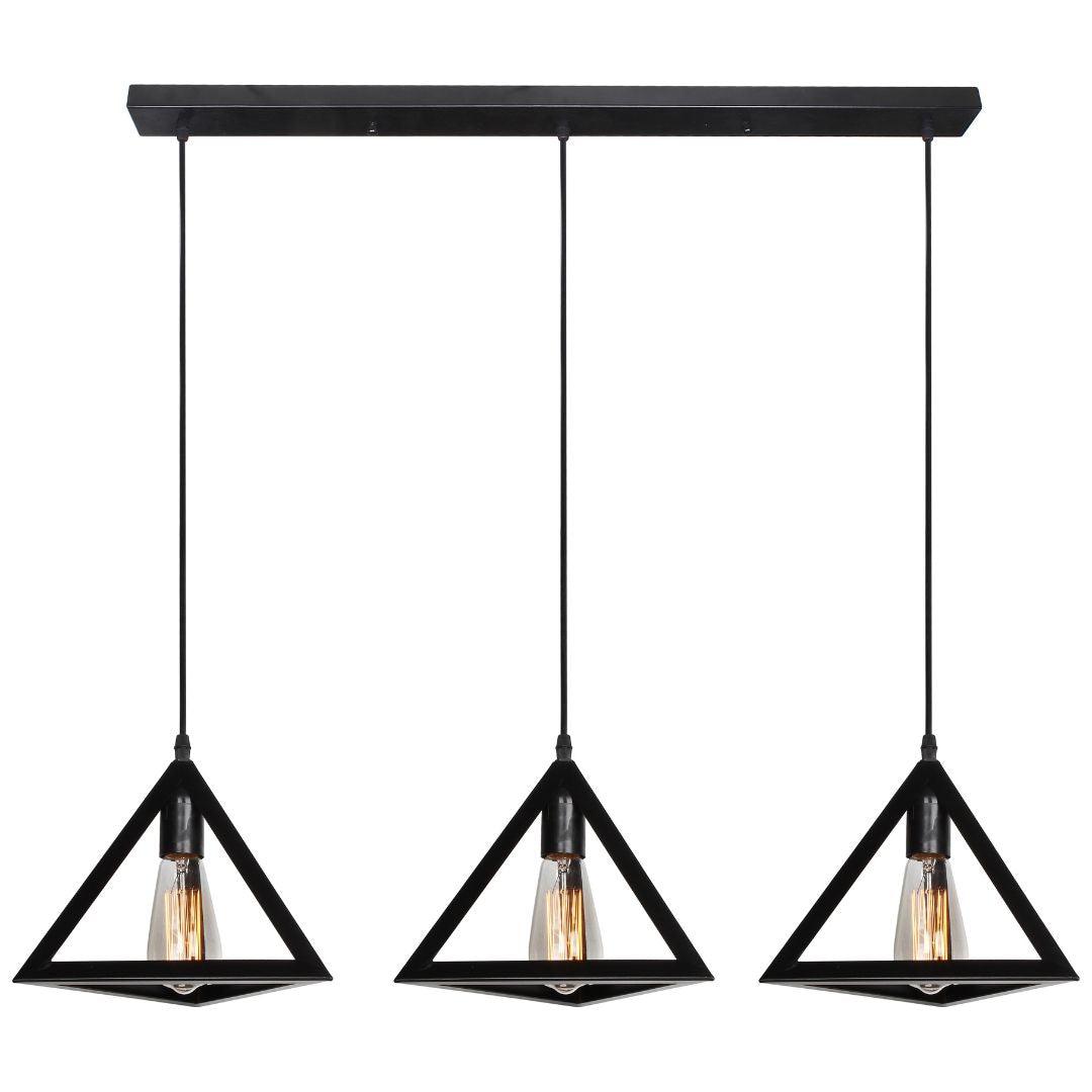 EQUATOR - Vintage Triangle Pendant - EQUATOR - 3 Light Pendant - V&M IMPORTS Australia