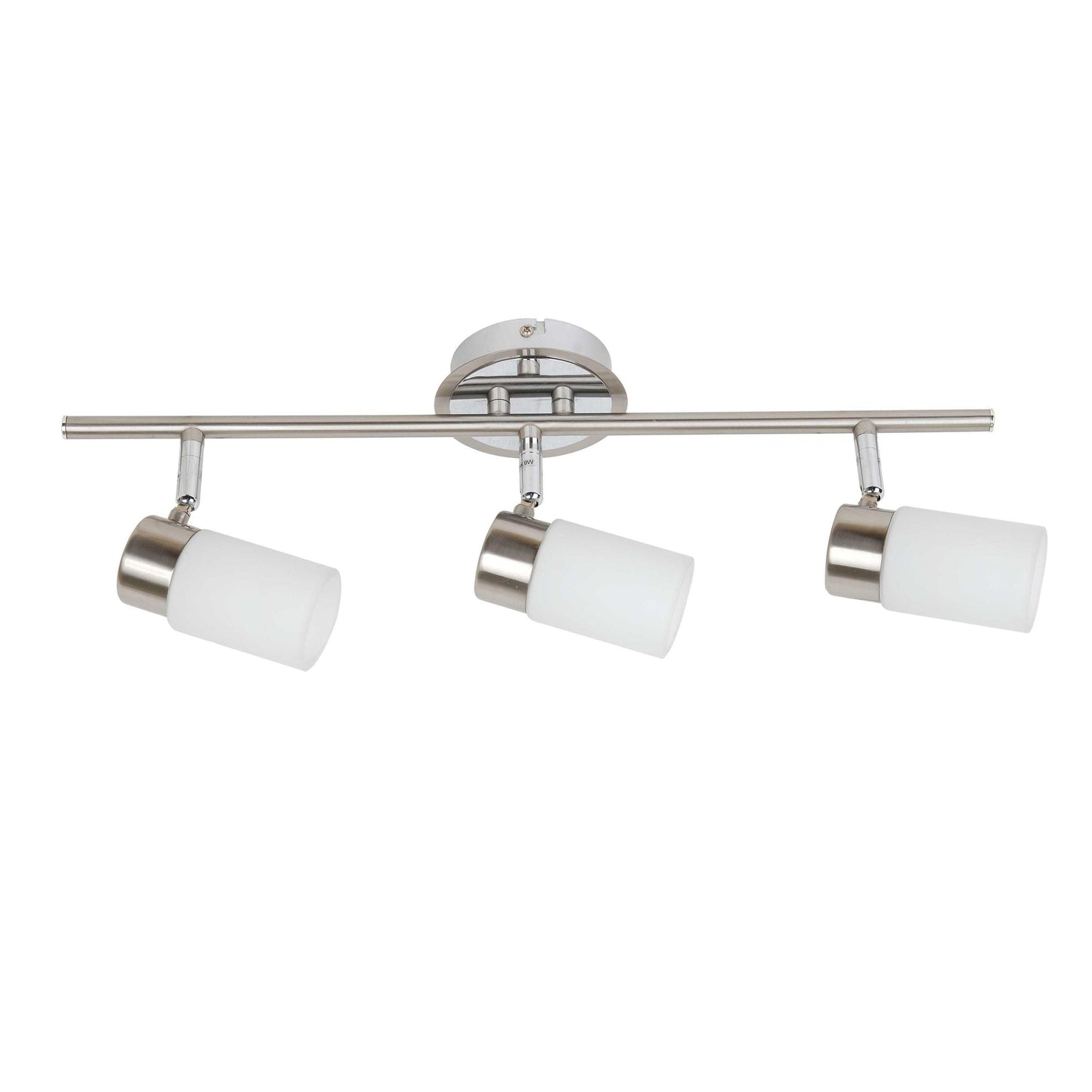 NORDIC 3 Light Bar Brushed Chrome / White Glass Spotlight - V&M IMPORTS Australia