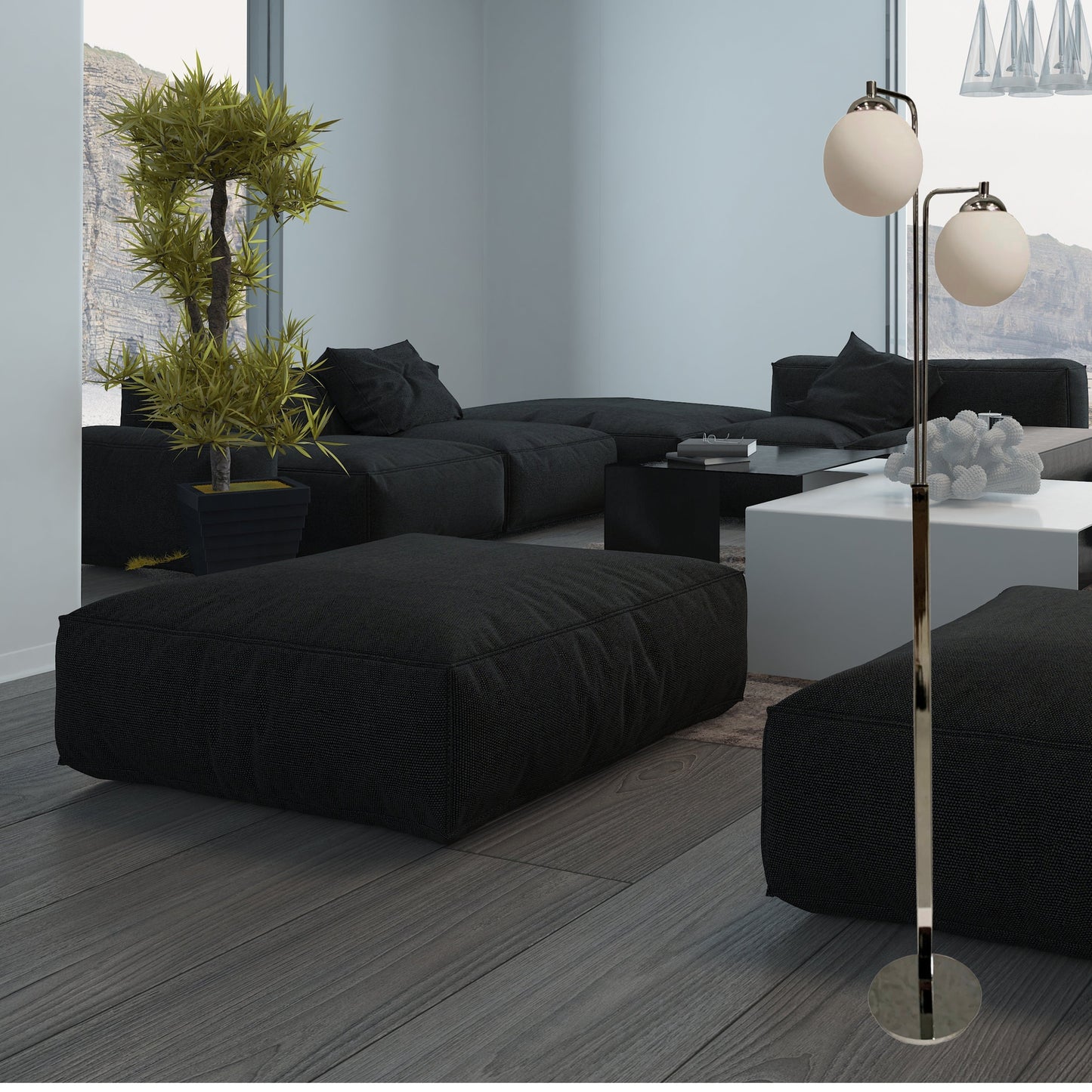 ORBIT 2 LIGHT FLOOR LAMP *NEW ARRIVAL*