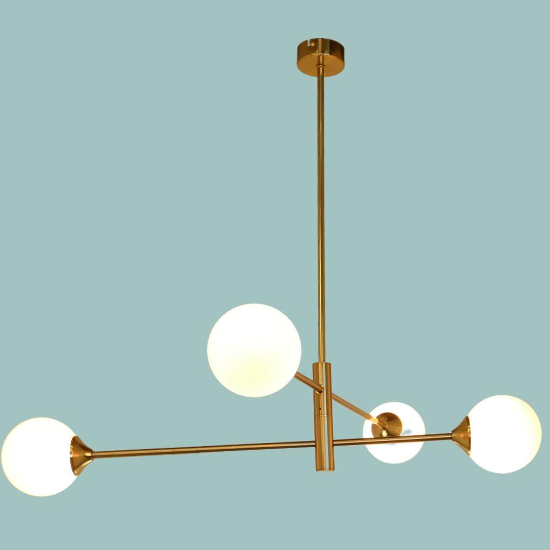 ORBIT Satin Gold Pendant Light - 4 Light ** New Arrival ** - V&M IMPORTS Australia