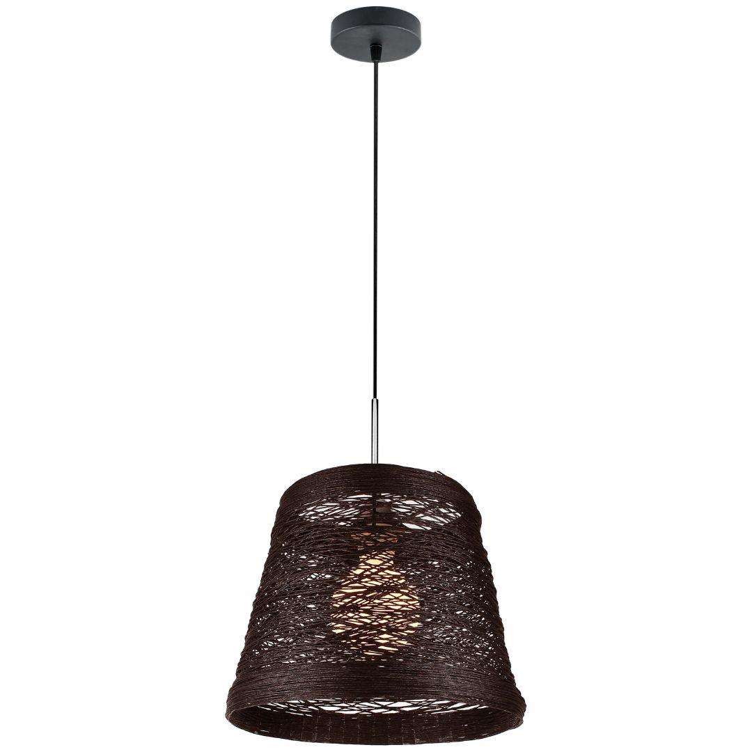 SORRENTO - Bamboo Wound Pendant - Chocolate - Large - V&M IMPORTS Australia