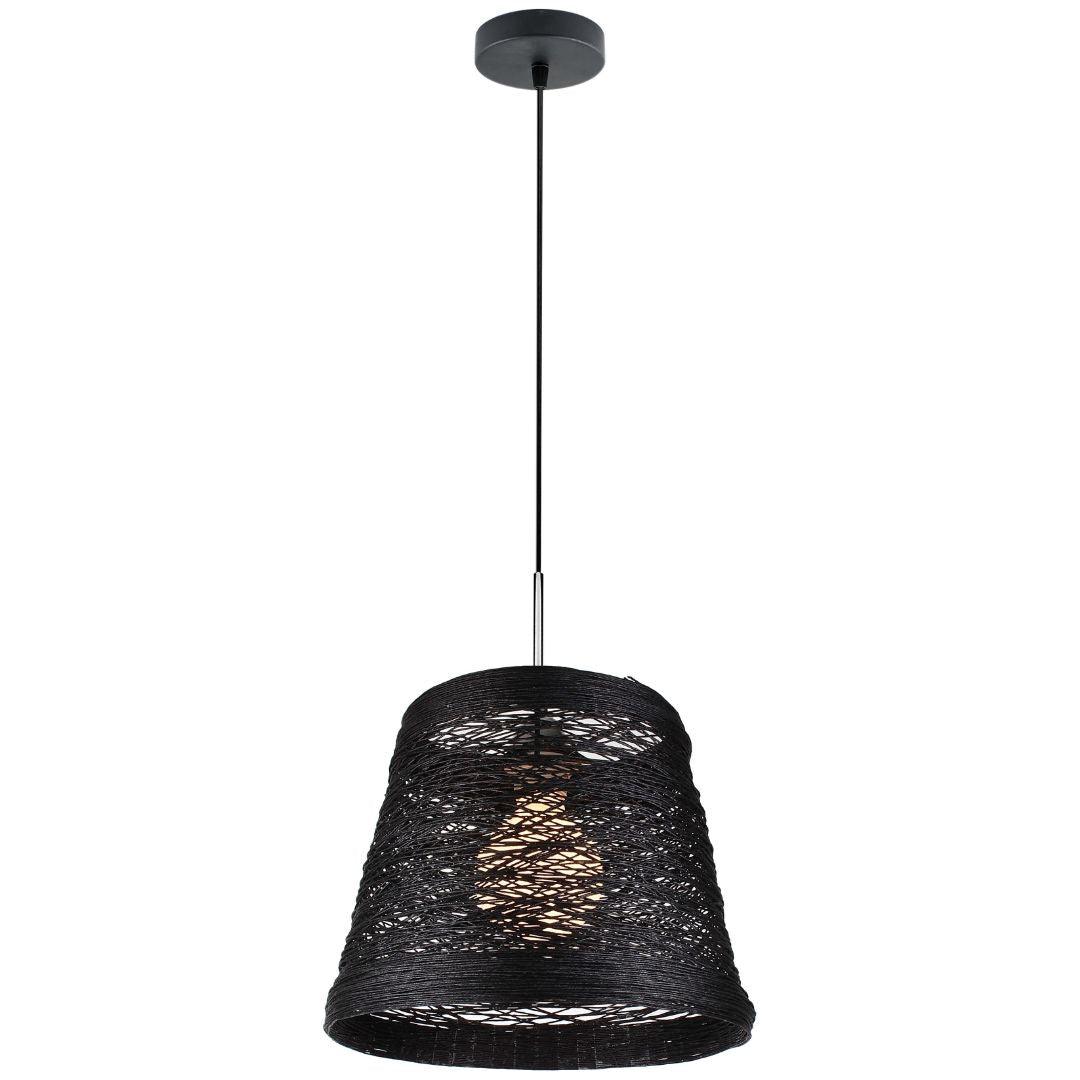SORRENTO - Bamboo Wound Pendant - Black - Small - V&M IMPORTS Australia