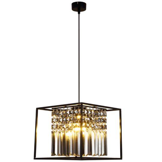 Tael Crystal Pendants - Matt Black - 1 Light - Medium - V&M IMPORTS Australia