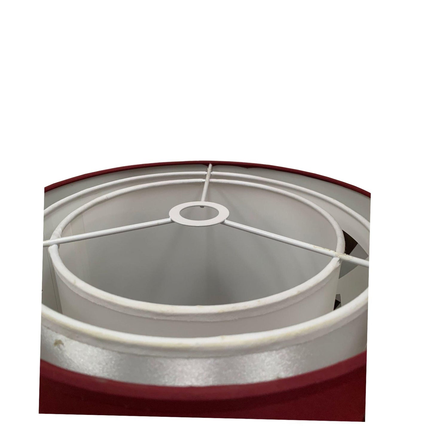 ALDO 30cm DIY Plum Red Cut Fabric Drum shade pendant CLEARANCE - V&M IMPORTS Australia