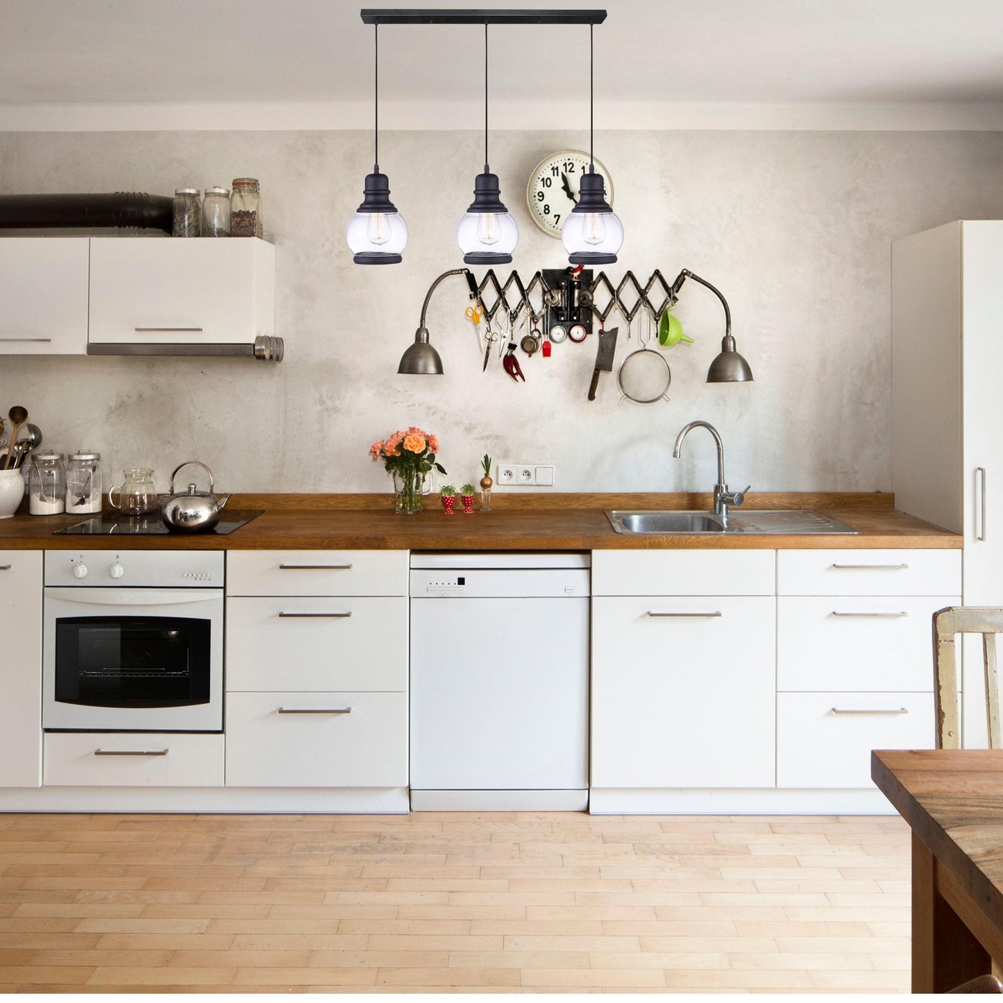 CARDHO - 3 Light Glass Pendant - Replica Jeremy Pyles - V&M IMPORTS Australia