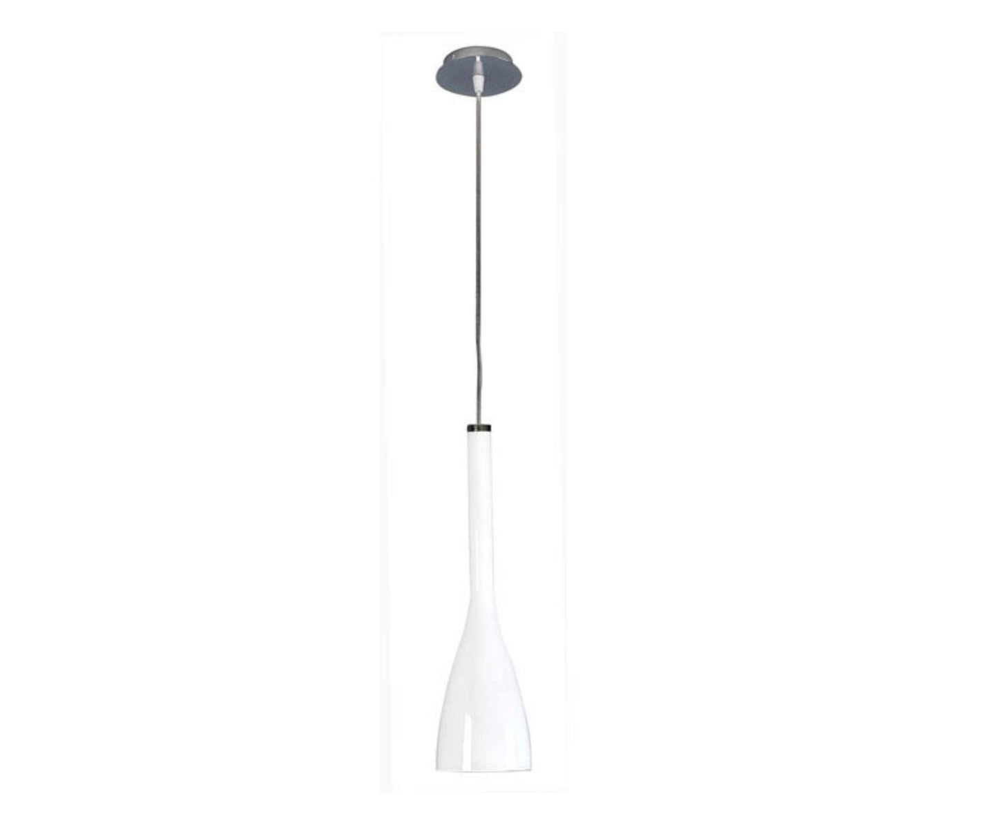 Coco 1 Light White glass Pendant - V&M IMPORTS Australia