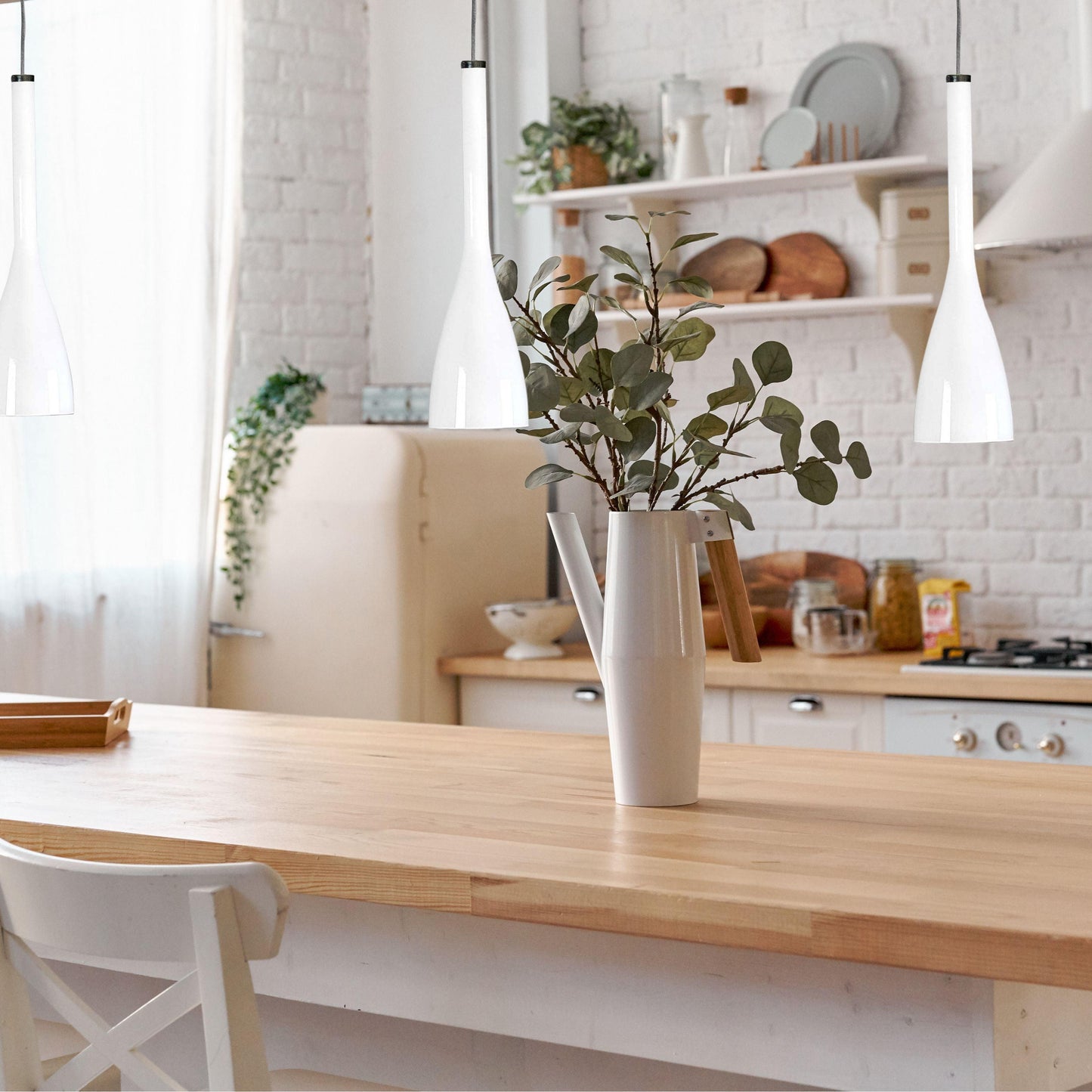 Coco 1 Light White glass Pendant - V&M IMPORTS Australia