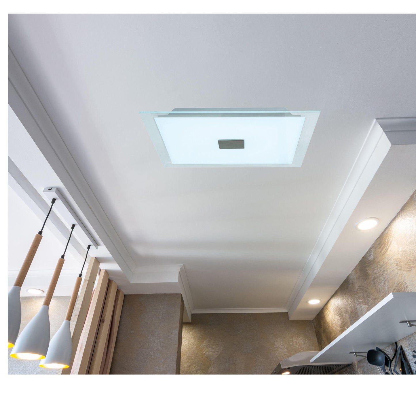 DAMIANO - Square - Glass - 2 Light Oyster - V&M IMPORTS Australia