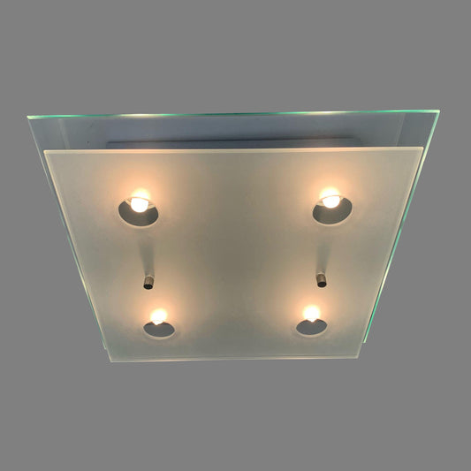 ISCHIA 4 Light Square Glass Ceiling Light - V&M IMPORTS Australia