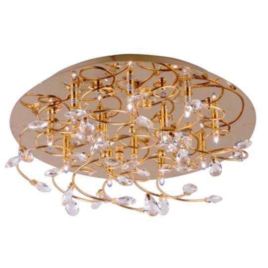 Katie Square Flush Mount Chandelier- Gold - Small - V&M IMPORTS Australia