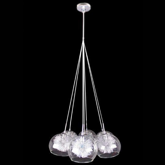 METEOR - 7 Light - Cluster Pendant - Clear Glass - V&M IMPORTS Australia