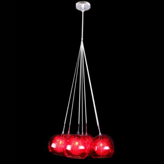 METEOR - 7 Light - Cluster Pendant - Red - V&M IMPORTS Australia