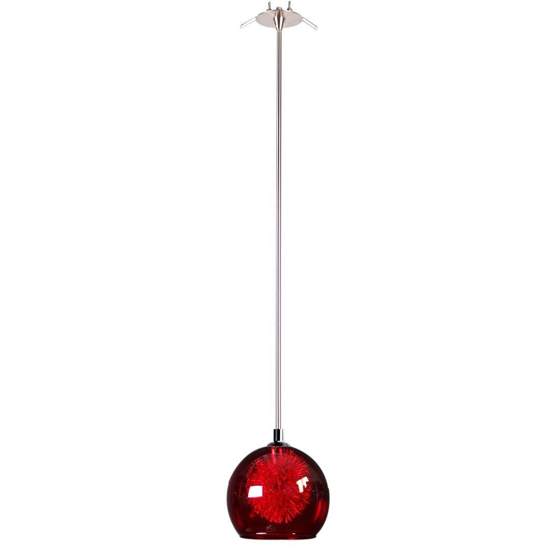 METEOR - Glass Pendant Range - Red - Rod - V&M IMPORTS Australia