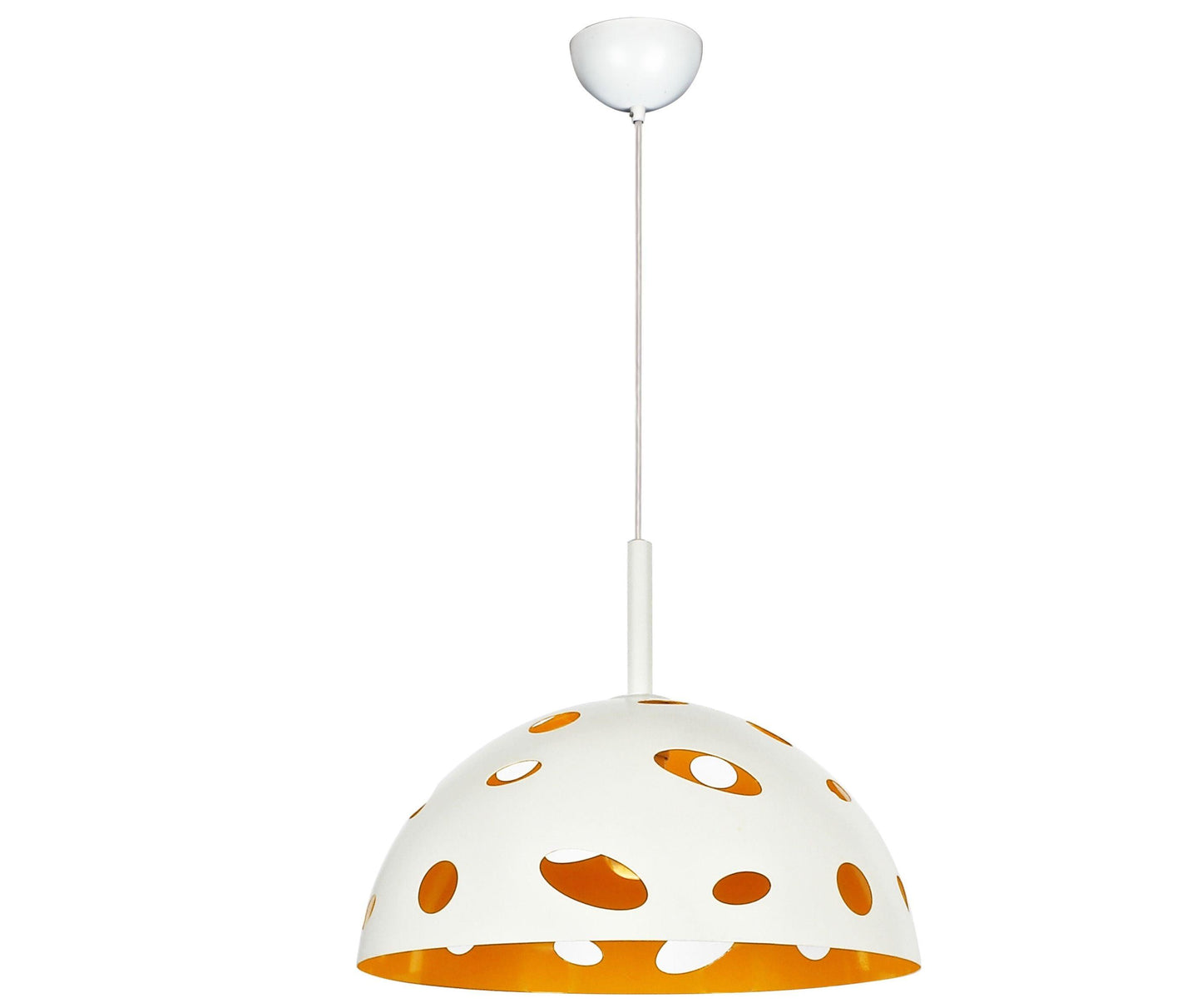 MINA 50cm White/Yellow Laser Cut Metal Pendant - V&M IMPORTS Australia