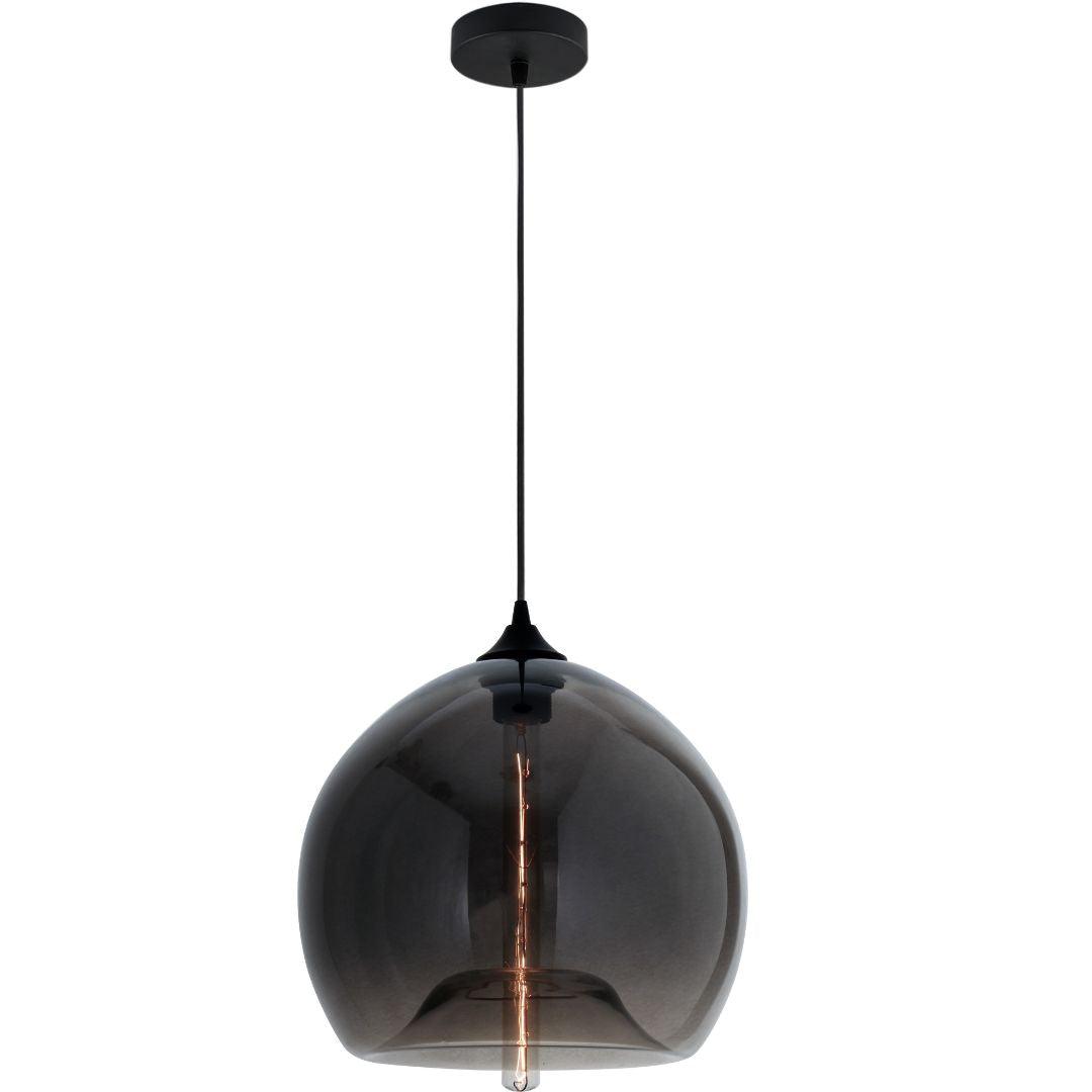 POLO - Vintage Industrial Glass Pendants - Replica Jeremy Pyles - Grey / Chrome - V&M IMPORTS Australia