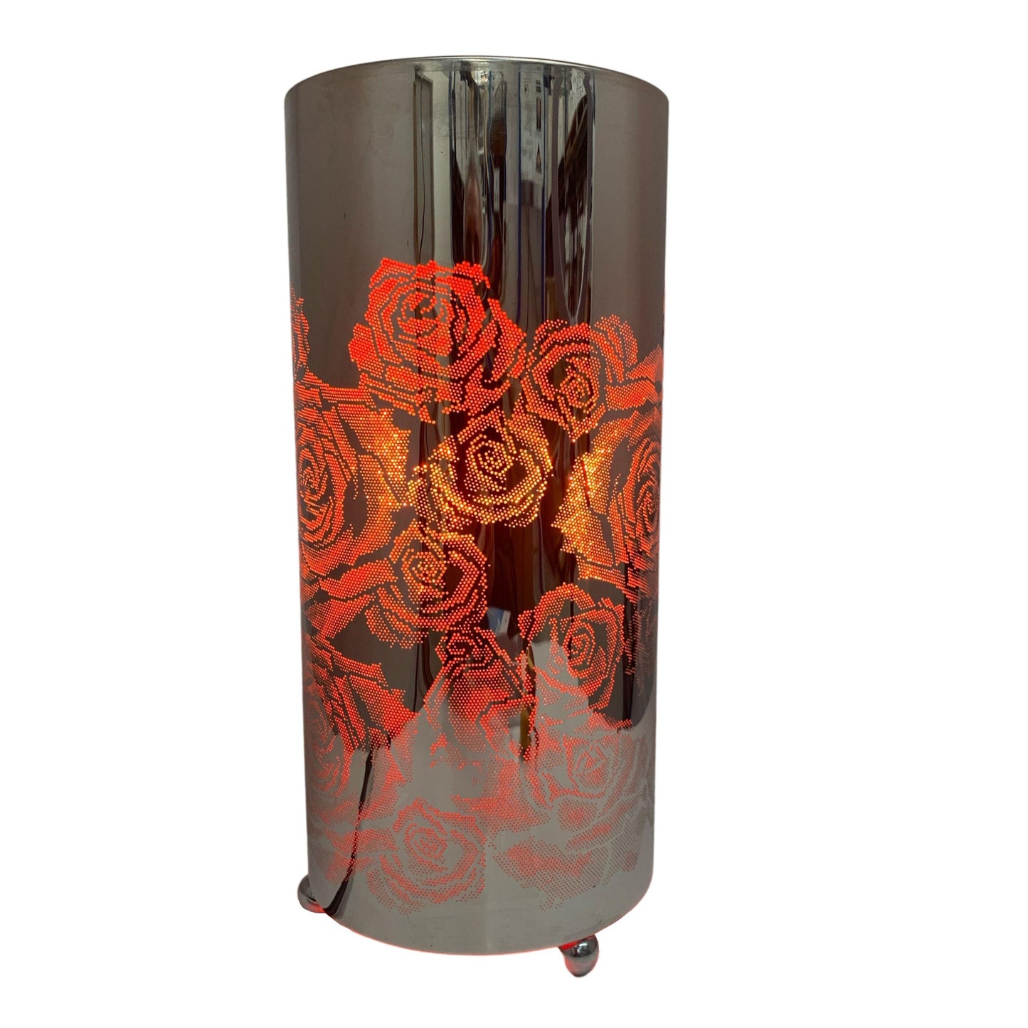 Rose Laser Cut Chrome Table Lamp - V&M IMPORTS Australia