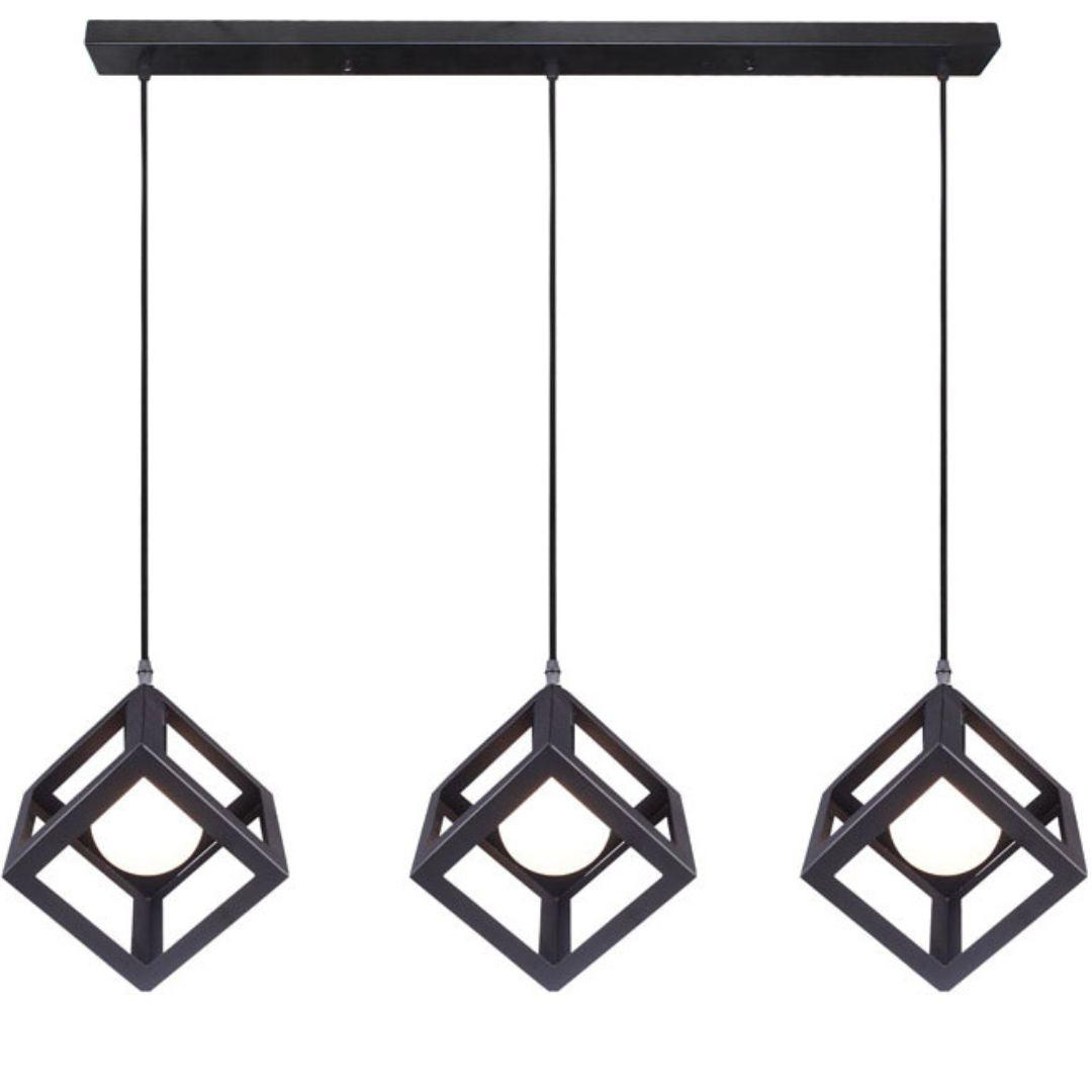 RUBIX - Vintage Cube Pendant - 3 Light Pendant - V&M IMPORTS Australia