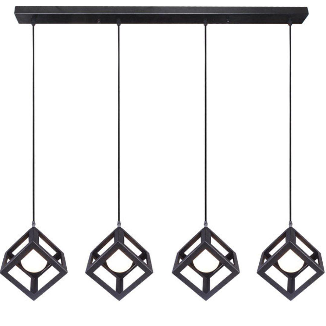 RUBIX - Vintage Cube Pendant - 4 Light Pendant - V&M IMPORTS Australia