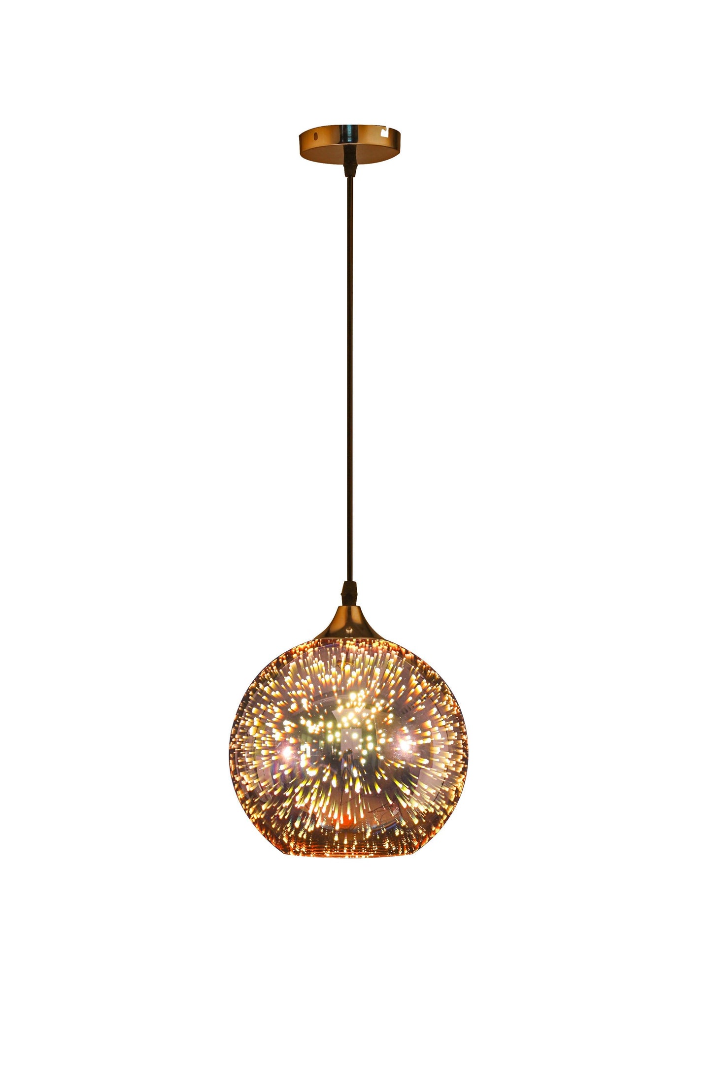 COMET - Copper 200mm Glass Pendant - Wire Suspension - V&M IMPORTS Australia