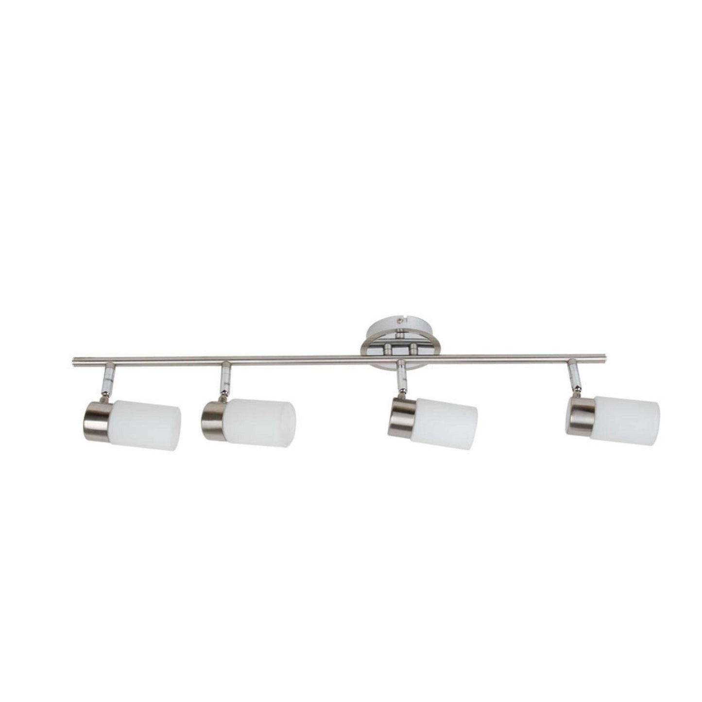 NORDIC 4 Light Bar Brushed Chrome / White Glass Spotlight - V&M IMPORTS Australia