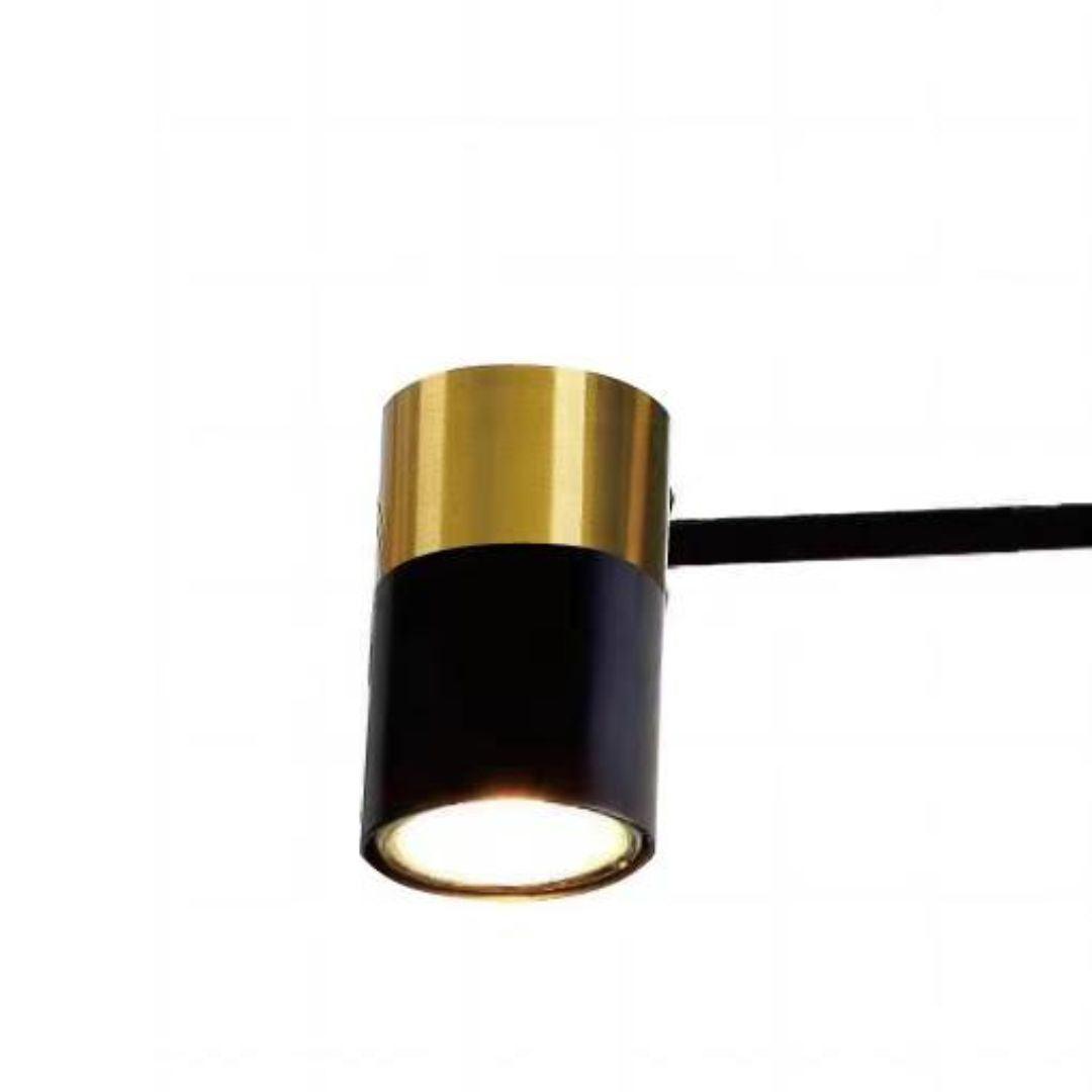 RAGGIO Matte Black and Satin Brass Pendant Light - 6 Light ** New Arrival ** - V&M IMPORTS Australia