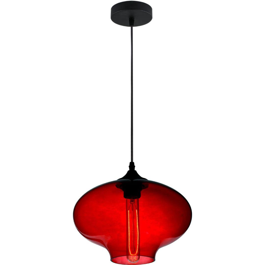 ARIA - Red - Vintage Industrial Glass Pendants - V&M IMPORTS Australia