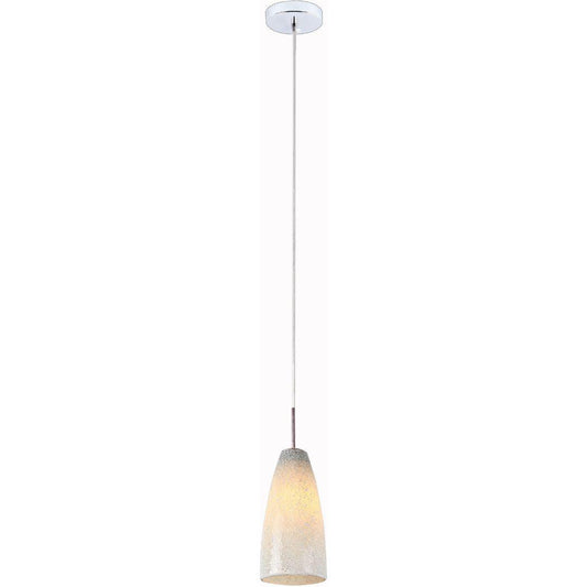 Duomo Pendants - Duomo White Crackled Glass Pendant - V&M IMPORTS Australia