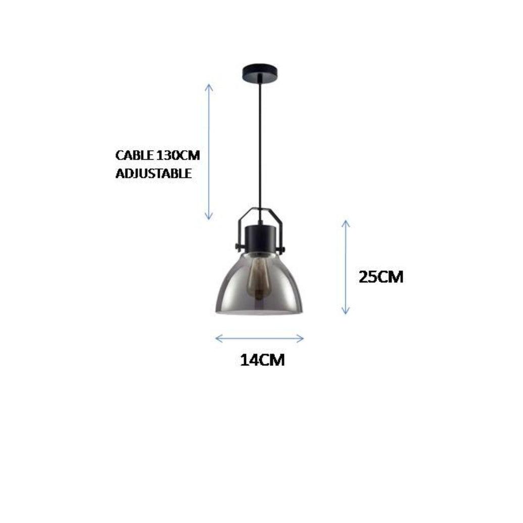 LAMPO Matte Black Pendant Light - 1 Light LED ** New Arrival ** - V&M IMPORTS Australia
