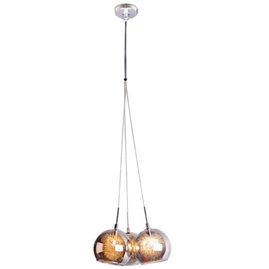 METEOR - 3 Light - Cluster Pendant - Grey / Chrome - V&M IMPORTS Australia