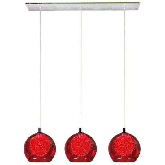 METEOR - 3 Light - Bar Pendant - Red - V&M IMPORTS Australia