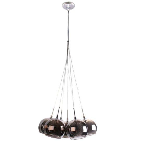 METEOR - 7 Light - Cluster Pendant - Grey / Chrome - V&M IMPORTS Australia