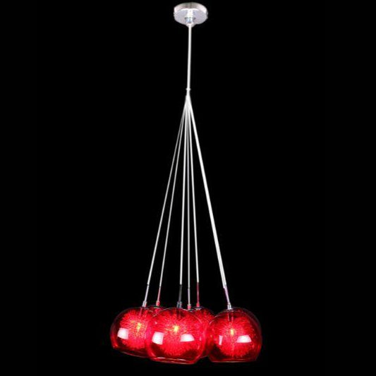 METEOR - 7 Light - Cluster Pendant - Red - V&M IMPORTS Australia