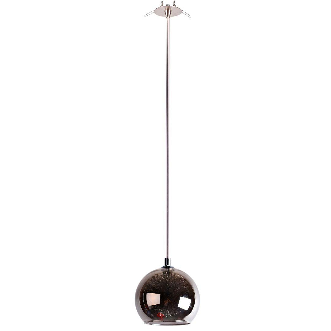 METEOR - Glass Pendant Range - Grey / Chrome - Rod - V&M IMPORTS Australia