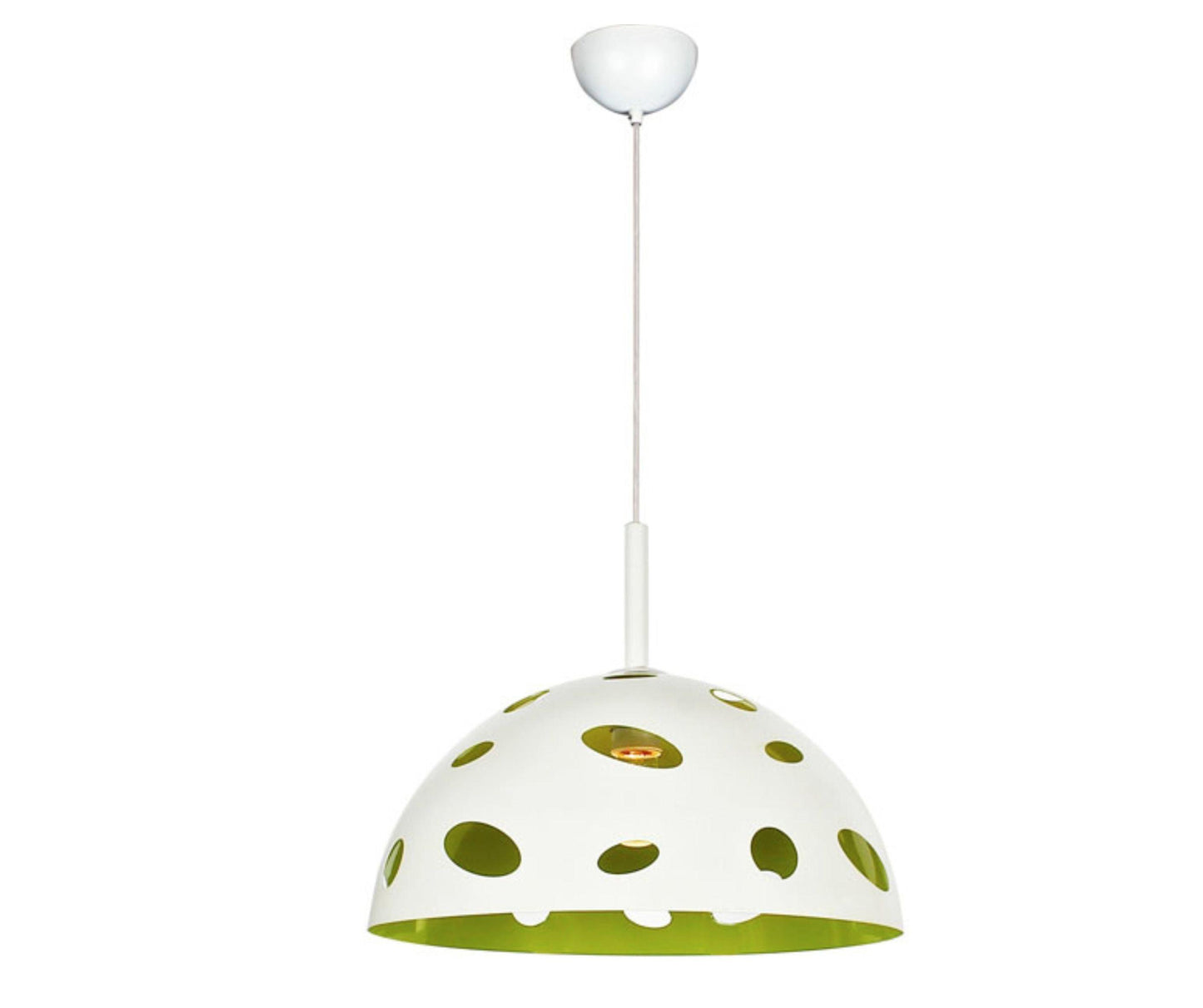 MINA 40cm White/Lime Laser Cut Metal Pendant - V&M IMPORTS Australia