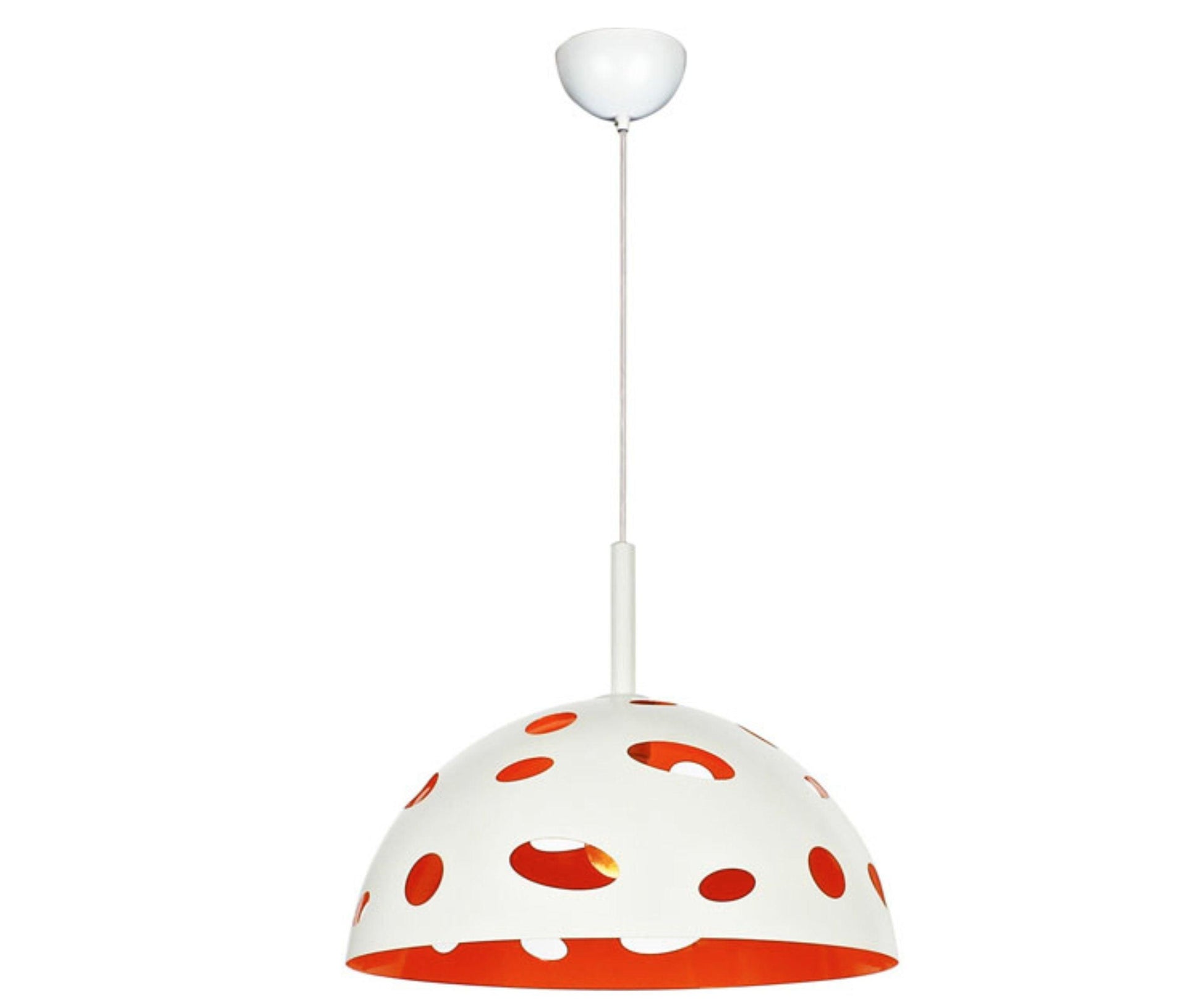 MINA 50cm White/Orange Laser Cut Metal Pendant - V&M IMPORTS Australia
