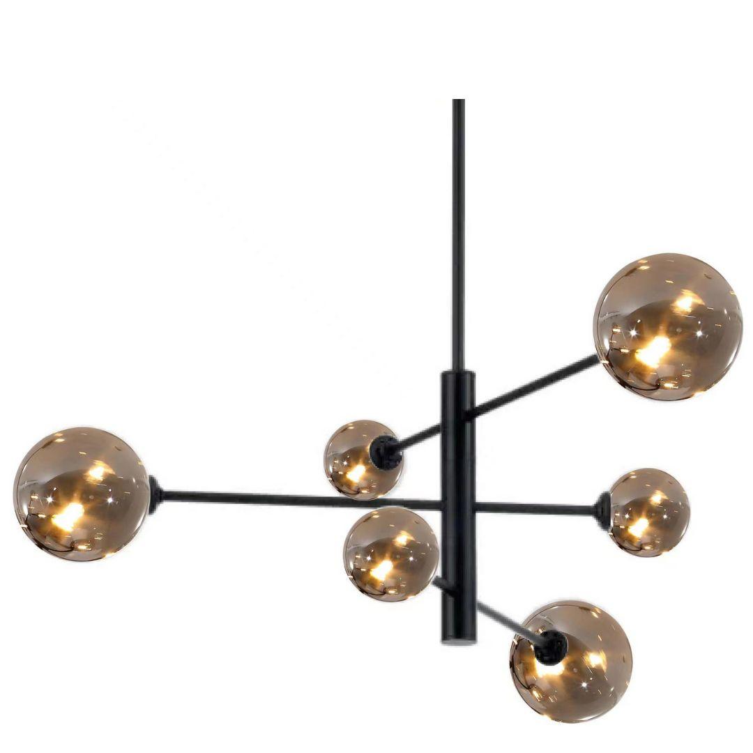 ORBIT Matte Black Pendant Light - 6 Light ** New Arrival ** - V&M IMPORTS Australia