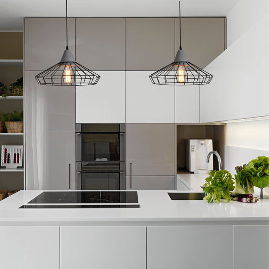 PESARO - Concrete & Wire Pendant