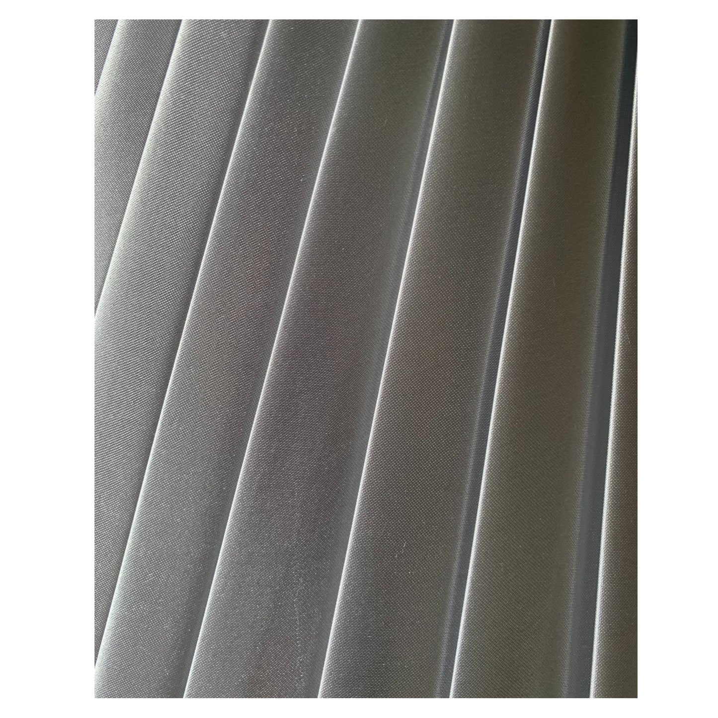 Large Silver Satin Pleated Shade CLEARANCE